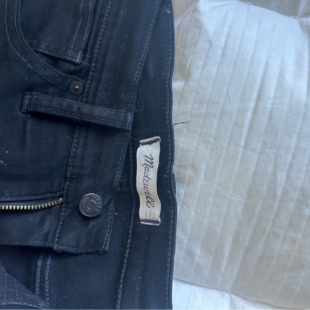 Madewell 10” High-rise skinny Black Jean - Picture 2 of 4